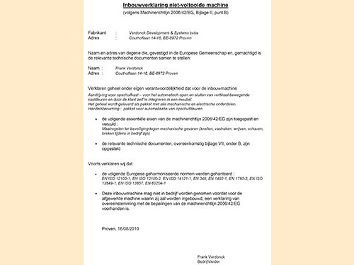 CE document NL
