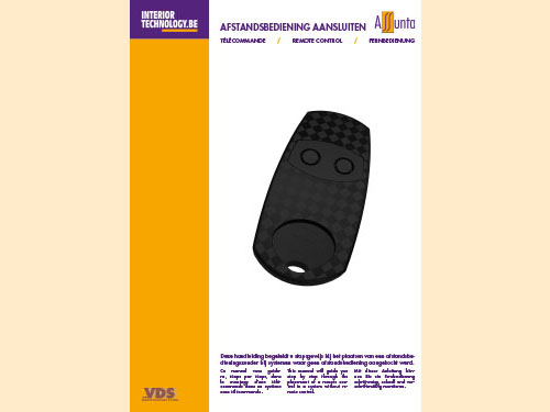 Manual for connecting the remote control NL